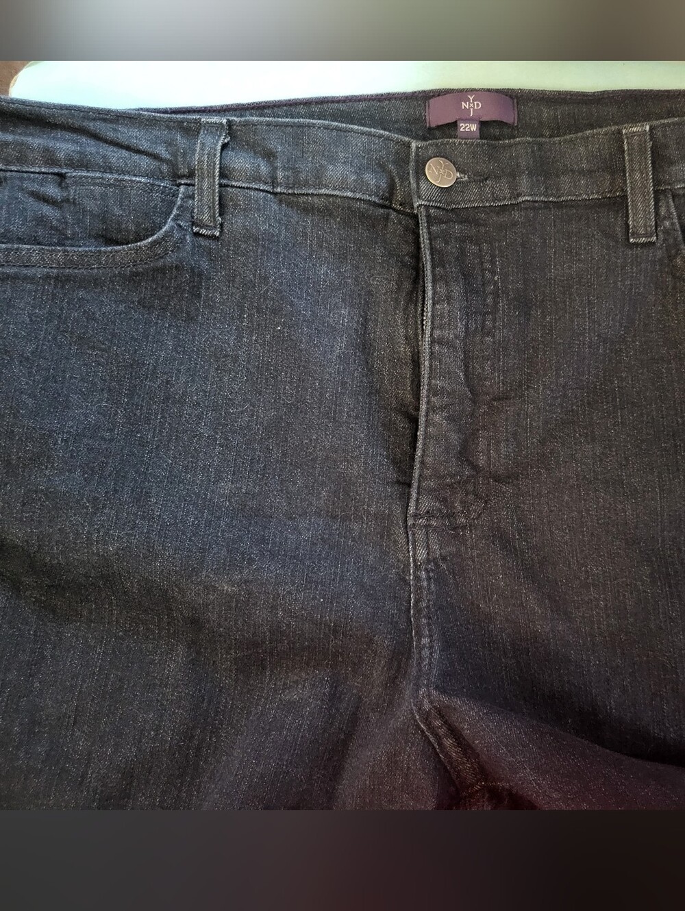NWT NYDJ Slim Straight Dark Wash Jeans sz 23w #1447-4253